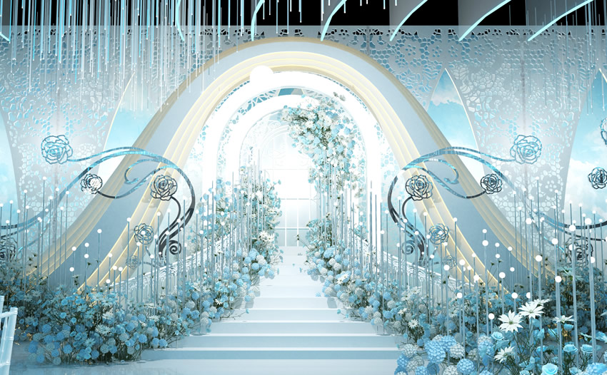 安州釡香烙馍村水晶厅效果展示